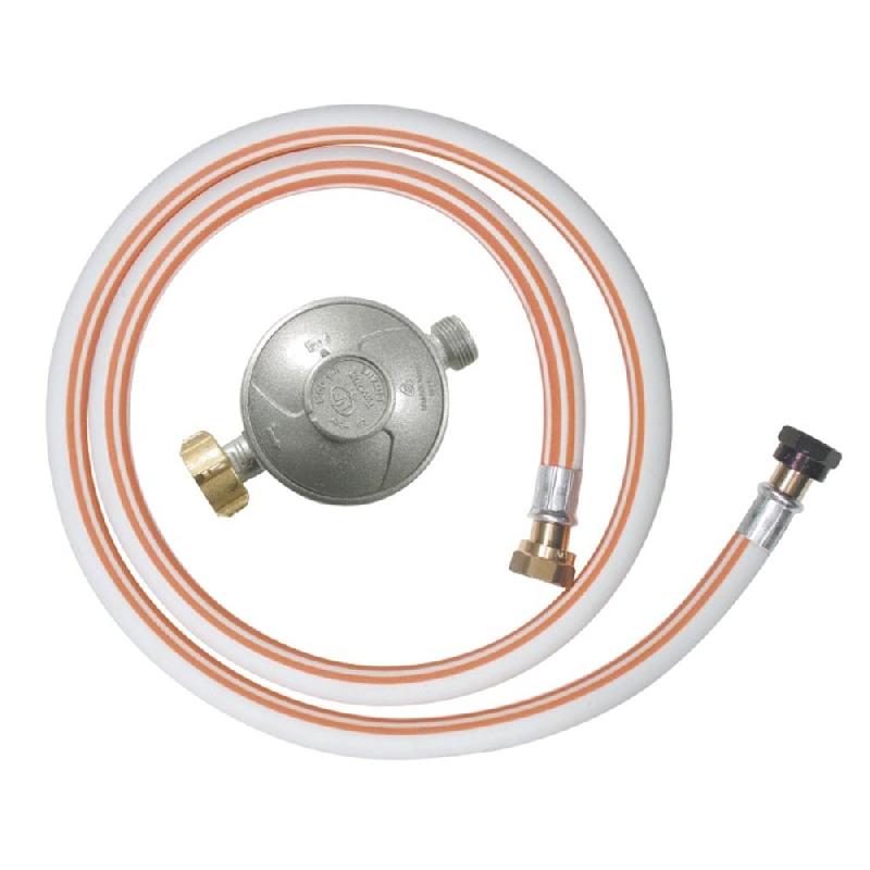 Kit tube souple butane DG170TV810-B - détendeur 28 mbar, tube caoutchouc 1,5m avec raccords mécaniques_0