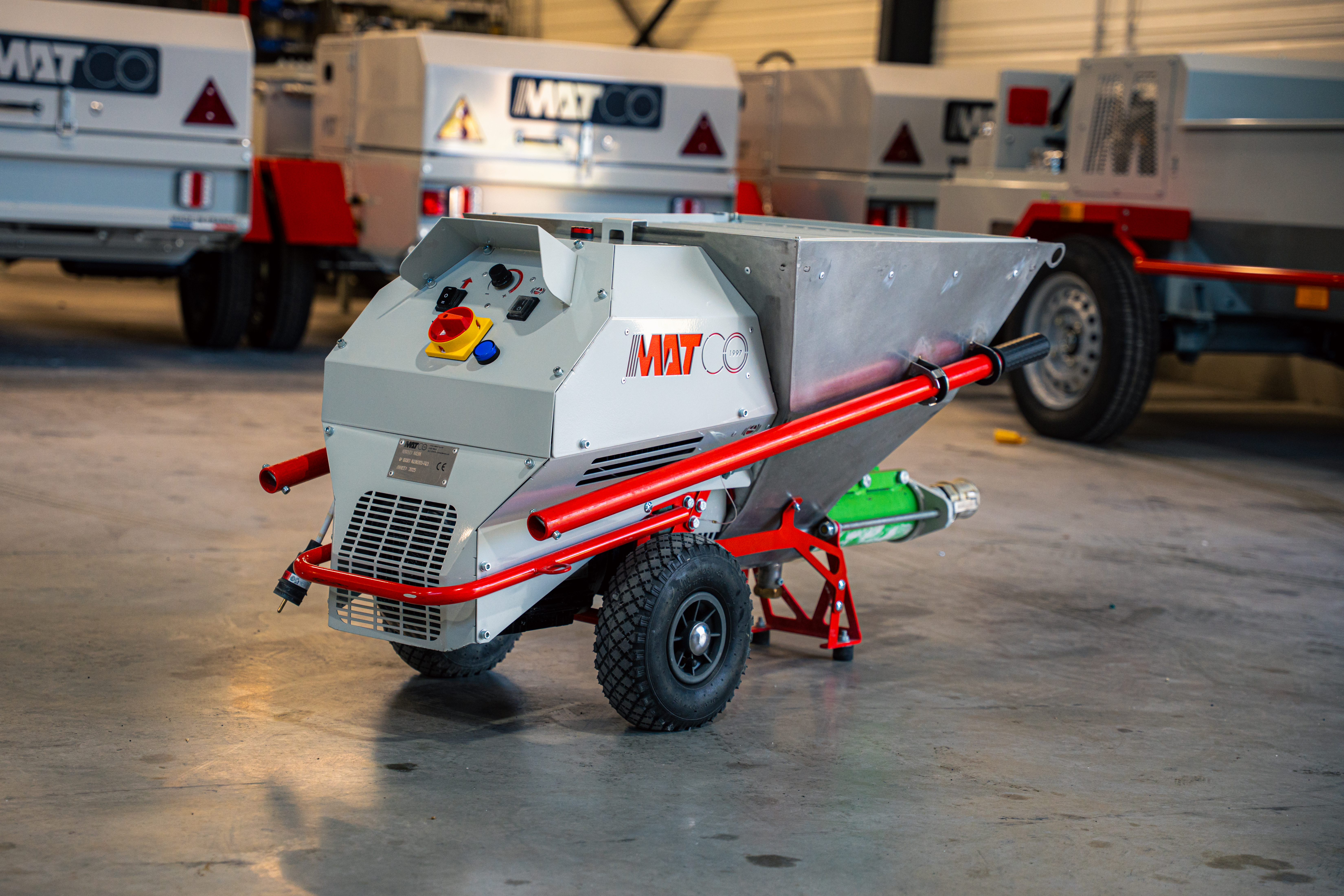 Machine à projeter de l'enduit