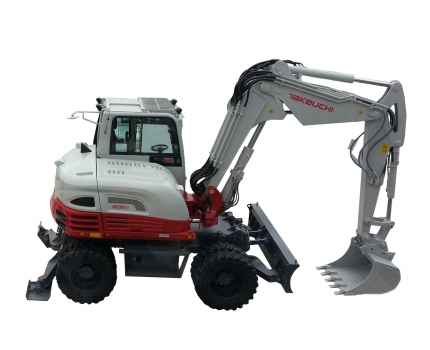Pelle midi sur pneus de 10.2t - type TB295W - 94.7ch - 70.6KW - Poids 10195kg_0