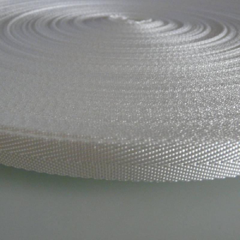 Sangle polyester sergée en rouleau 100 m - Blanc - Largeur 40 mm - Réf. 40 mm_0