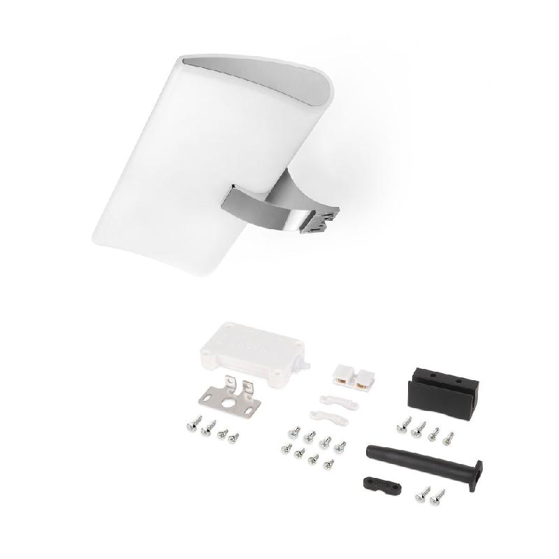 Spot LED pour miroir de salle de bain Aries - AC 230V 50Hz - Finition chromée - IP44 - 599 lm - Blanc froid 5700K_0