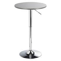 TABLE PIED COLONNE RÉGLABLE EN HAUTEUR - SILVER