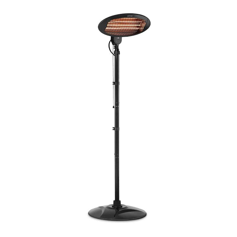 Chauffage infrarouge extérieur 2000 W - Réglable en hauteur, 3 niveaux de puissance, design champignon - Réf. 14_0004379_0