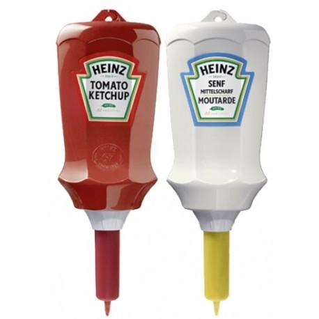 Distributeur De Sauce 3 Têtes - Acier Inoxydable - Capacité