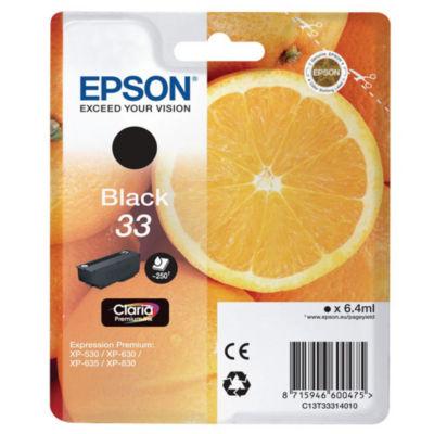 Epson 33 ''Oranges'' Cartouche d'encre originale Claria Premium (C13T33314012) - Noir_0