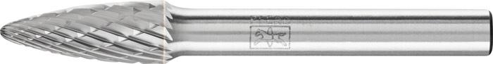 Fraise sur tige RBF D. 8 mm L. Tête 20 mm D. De la tige 6 mm carbure engrènement 3 PLUS PFERD_0