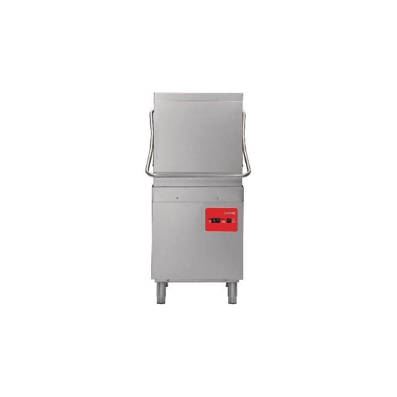 Lave-vaisselle inox à capot (L)500 x (P)500 mm, sans pompe de vidange, 6700 W, 400 V - TRI_0