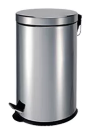 Poubelle à pédale acier inox 304 brossé 5L._0