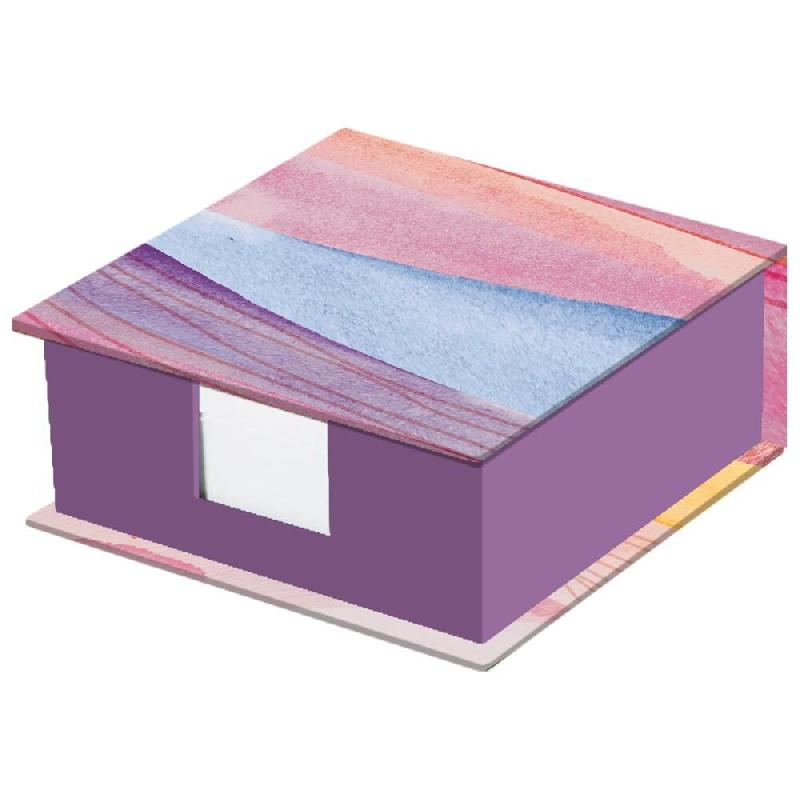 Quo Vadis - Bloc cube - Iconique - Multicolore - 11x11x4,5 cm - Papier Clairefontaine blanc - multicolore papier 236308Q_0