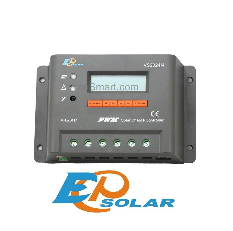 Régulateur solaire 20A - Écran LCD EP Solar VS2024N - Technologie PWM - 12V/24V_0