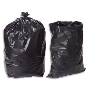 Boîte de 100 sacs poubelles 50 litres - noir opaque - 140 microns - pour gravats et déchets lourds_0