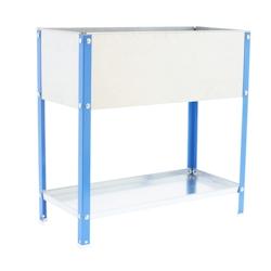 SimonRack Jardin urbain de 150 litres de capacité BLEU/GALVA 850x1200x400 mm (haut x largeur x profondeur) - 8435104986592_0