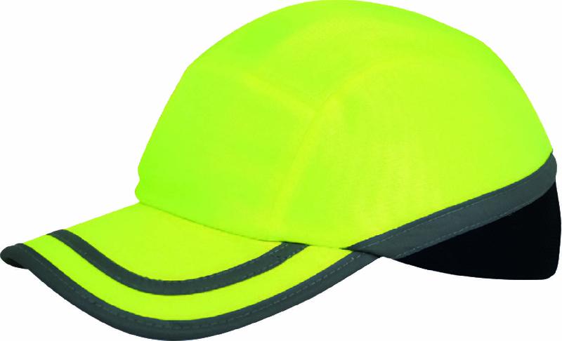 Sodise - Casquette de sécurité en polyamide avec coque ABS et bande réfléchissante noire et jaune - Taille 54-59 cm - 19623_0
