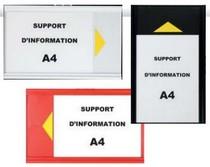 Support d'information A4 - porte-affiche en ABS résistant avec format 400x250 mm_0