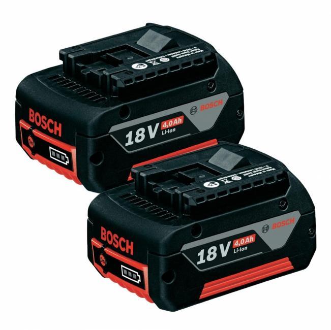 TWIN PACK 2 BATTERIES 18V 4,0 AH  BOSCH