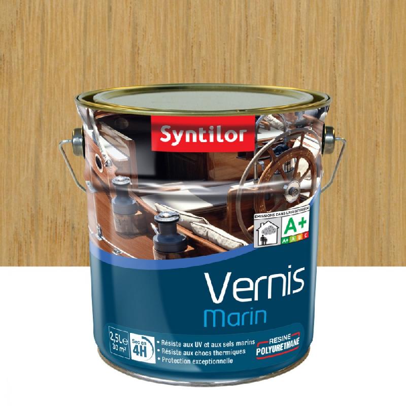 Vernis marin bois SYNTILOR - ultra protect incolore satiné 2.5L - ultra résistant en milieu marin_0