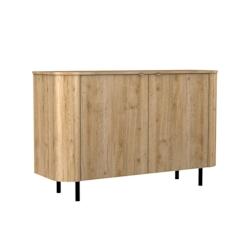 Vivabita Matelpro - Buffet/bahut contemporain 130 cm chêne cadiz Marley - Moderne & Design -Chêne cadiz -  -Types de portes: Battantes - 3665367399296_0