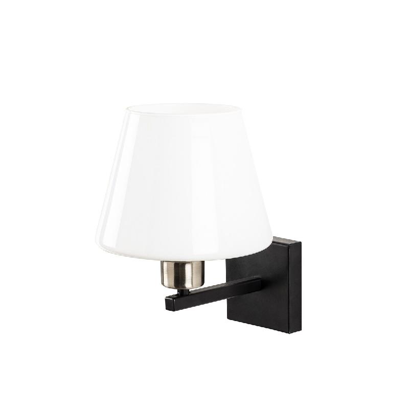 WellHome - Applique murale Baikal en noir, nickel et blanc 22x25x25cm - multicolore métal WH3197_0