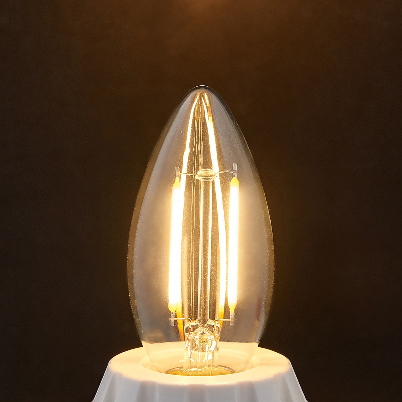 LINDBY E14 BOUGIE LED FILAMENT 2 W, CLAIRE, 2 700 K