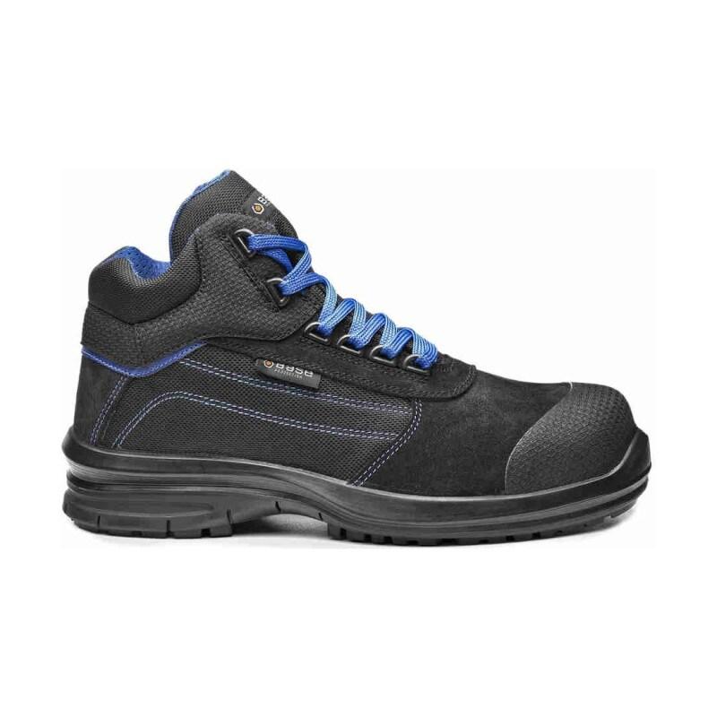 Base - Chaussures de sécurité hautes en cuir velours noir et bleu PULSAR TOP S1PL http://carbonn.Fr/img/co/336.Jpg Taille 43 - 43 matière synthéti_0