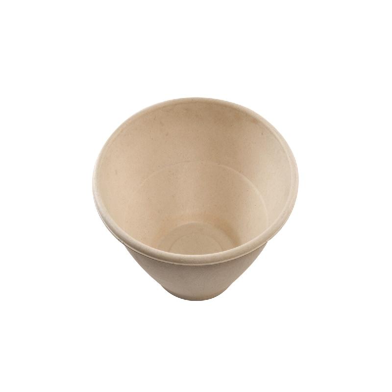 Betik Ecoline – 600 unités – Bol rond bagasse naturel – Ø 20 x 7,5 cm 1200 ml - beige Bagasse 1010844_0