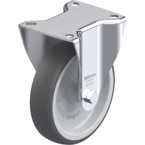 BLICKLE - ROULETTE FIXE Ø 125MM BANDAGE POLYURÉTHANE TPU 250KG - B-PATH 125G
