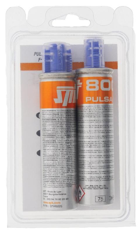 BLISTER 2 CARTOUCHES DE GAZ PULSA 800 SPIT - 011773