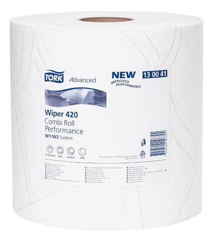 LOT DE 2 - BOBINE D'ESSUYAGE TORK W1/2 ADVANCED PLUS BLANC - LONGUEUR 255 M