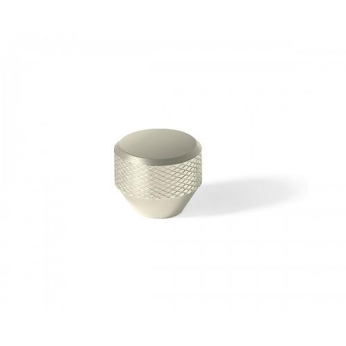 BOUTON DE MEUBLE MESH - EN ALUMINIUM - FINITION NICKELÉ BROSSÉ - D26 H23 ESTAMP