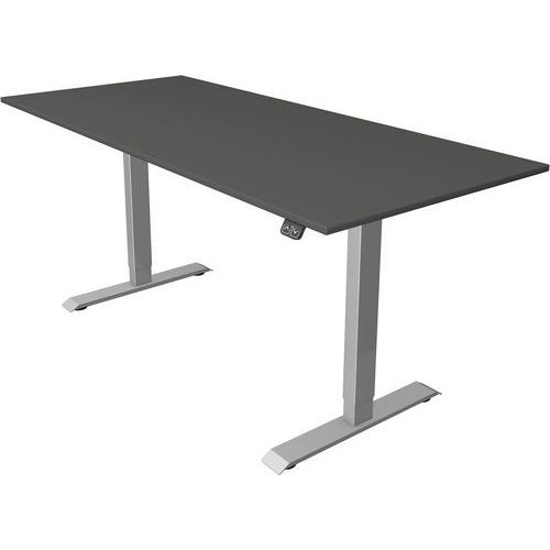 BUREAU RÈGLABLE MOVE1FONCT. MÉMOIRESILVERL180XP80CMANTR. - KERKMANN