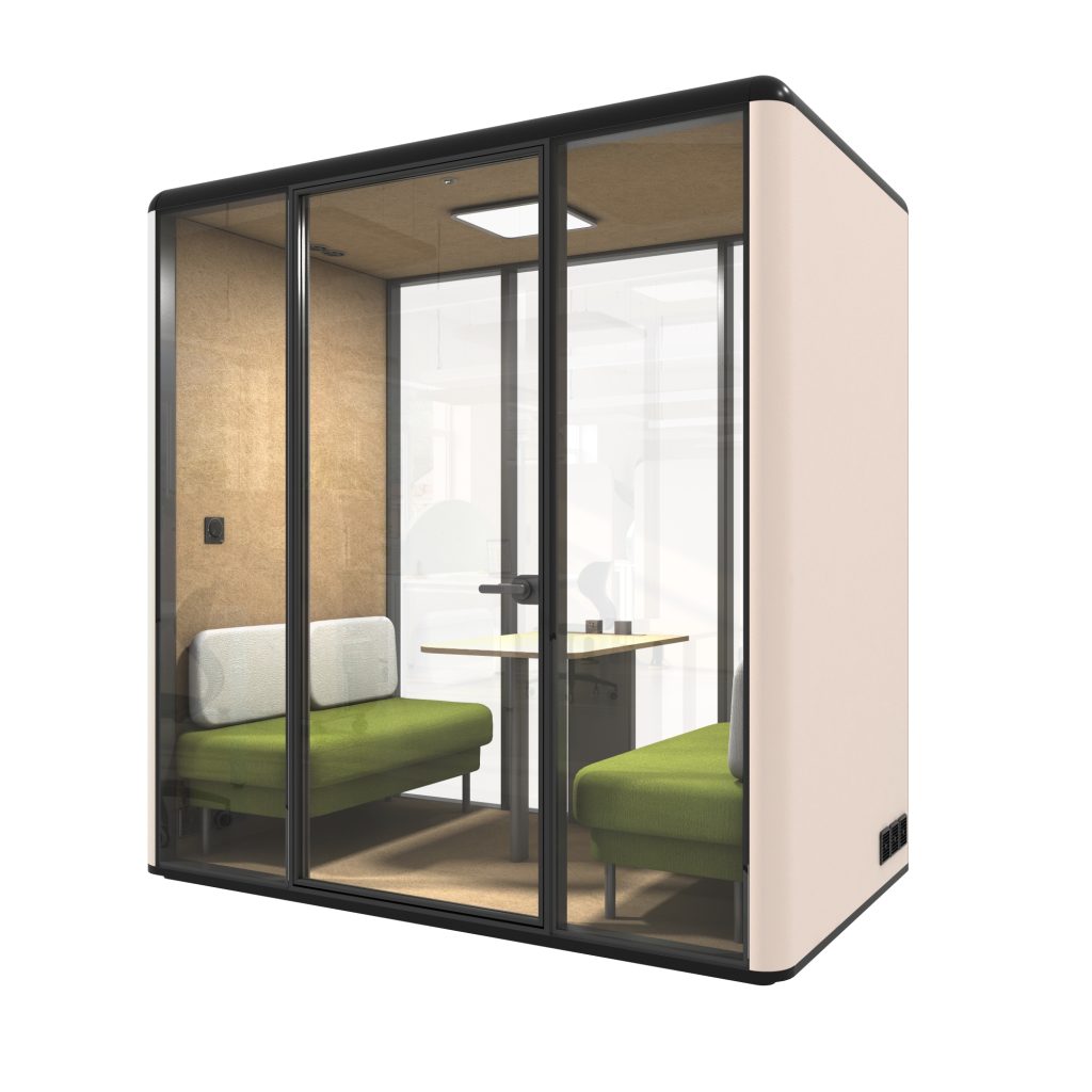 Cabine acoustique Essen L - idéale pour réunions et vidéoconférences - réduction du bruit 30.8 dB_0