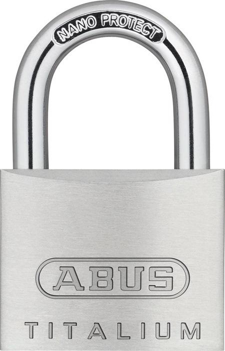 Cadenas cylindrique ABUS 64TI/40 GL - Largeur 40 mm - Titalium - Fermeture identique 6411_0