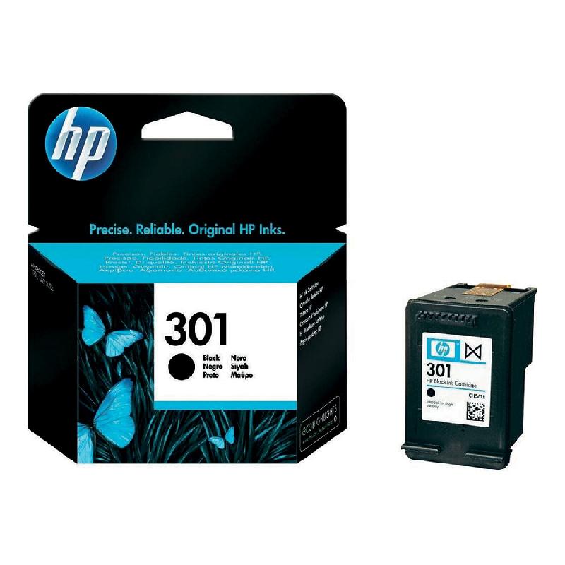 CARTOUCHE HP 301 NOIR POUR IMPRIMANTES JET D'ENCRE