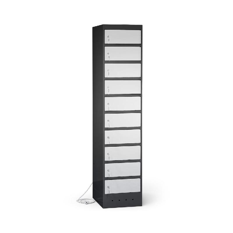 Casier de recharge avec 10 compartiments pour appareils mobiles & batteries de vélo_0