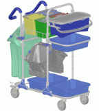 Chariot pour ménage - mop box 600523
