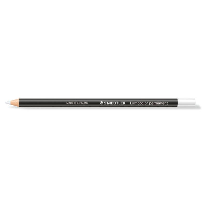 CRAYON MARQUEUR PERMANENT LUMOCOLOR GLASOCHROM - BOÎTE DE 12 - BLANC