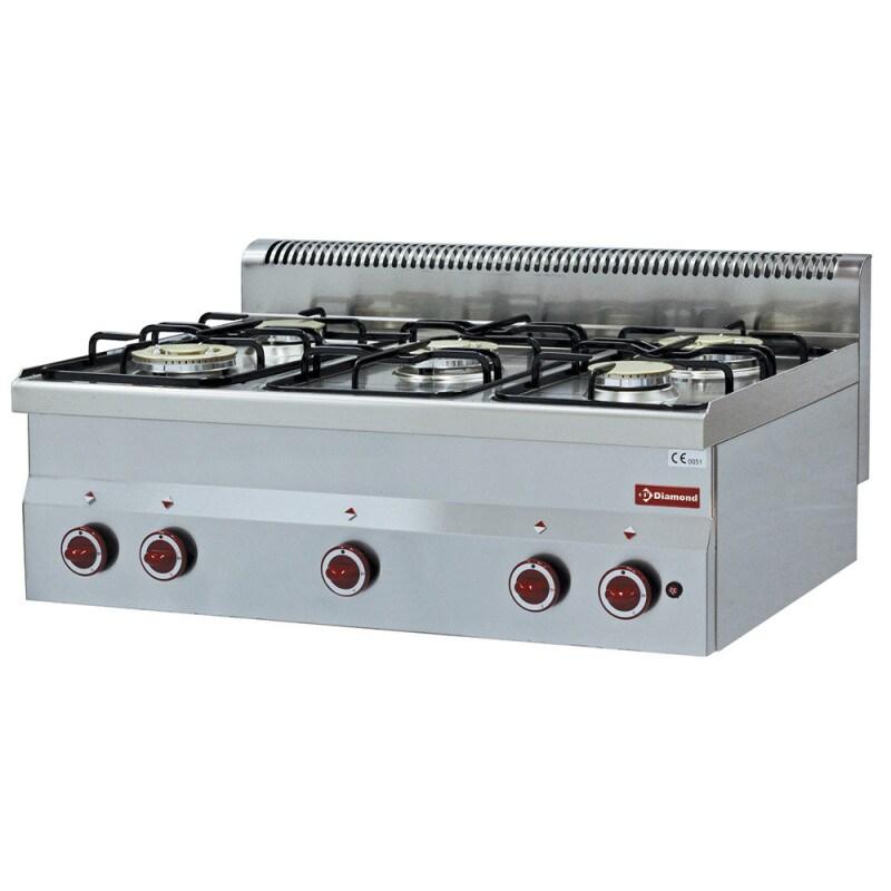 Cuisinière 5 feux gaz - Diamond - 0615402496834_0