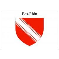 DRAPEAU BAS RHIN : DIMENSIONS - 100 X 150 CM