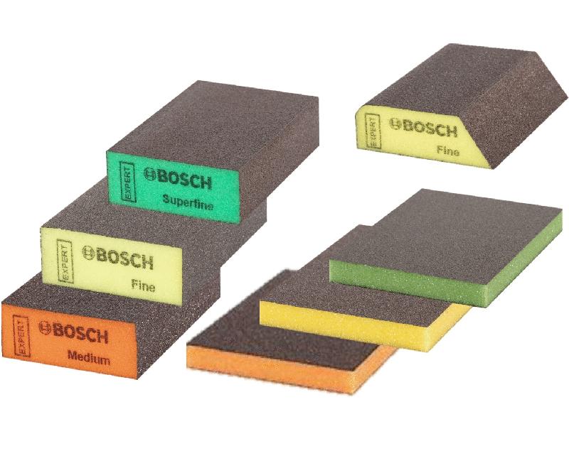 ÉPONGE ABRASIVE PLATE EXPERT 98X120X13MM FIN EXPERT POUR PONÇAGE EN MOUSSE - BOSCH - 2608901172