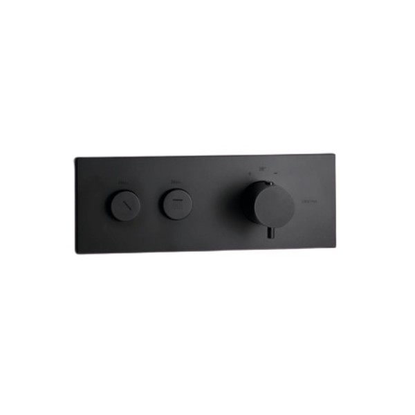 FACADE THERMO UP HORIZONTALE THERMO 2 SORTIES TRIVERDE BLACKMAT ROBINETTERIE TRIVERDE - CRISTINA ONDYNA XT71213