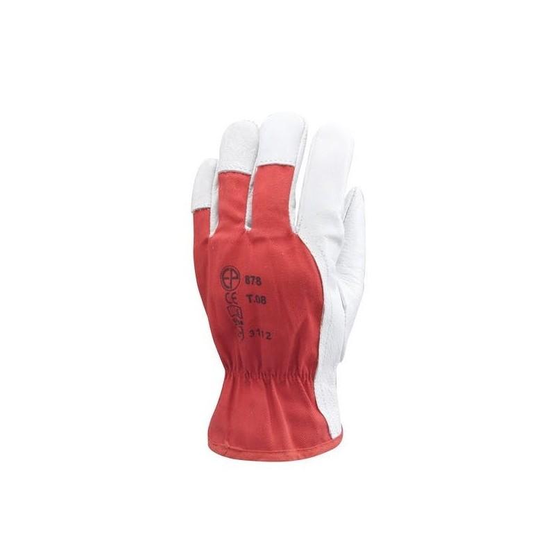 Gants de manutention MO880 - Dos toile canvas back Eurostrong - Paume en fleur de vachette_0