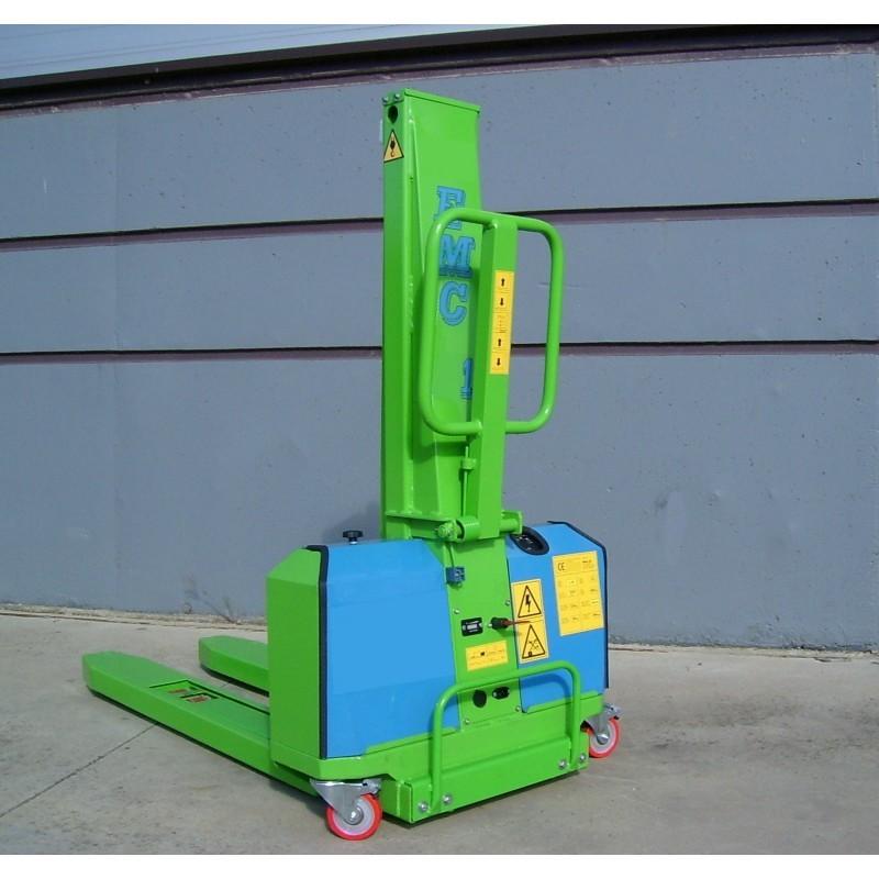 Gerbeur semi-électrique auto embarqué 800 - capacité 600kg - hauteur de chargement 800mm - batterie incluse_0
