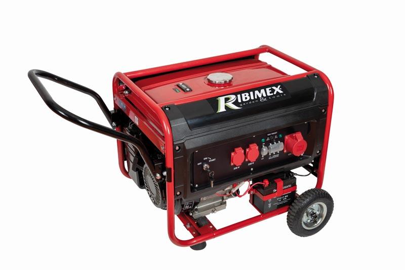 Groupe électrogène portable 5500 watts - moteur 4 temps essence - PRGE5500 RIBIMEX_0