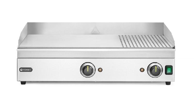 HENDI Grill rainuré 1/3,  Kitchen Line, 220-240V/3500W, 697x474x(H)241mm - inox 154960_0