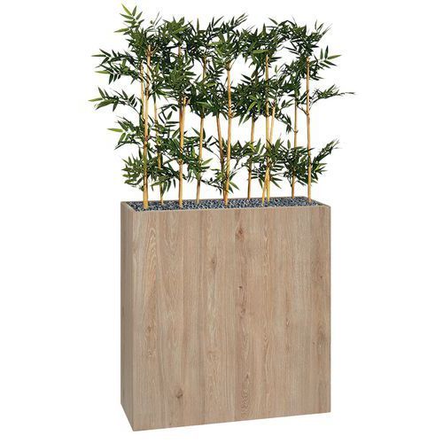 JARDINIÈRE BOIS BOSCO MOBILE CHÊNE HT 184 CM BAMBOUS
