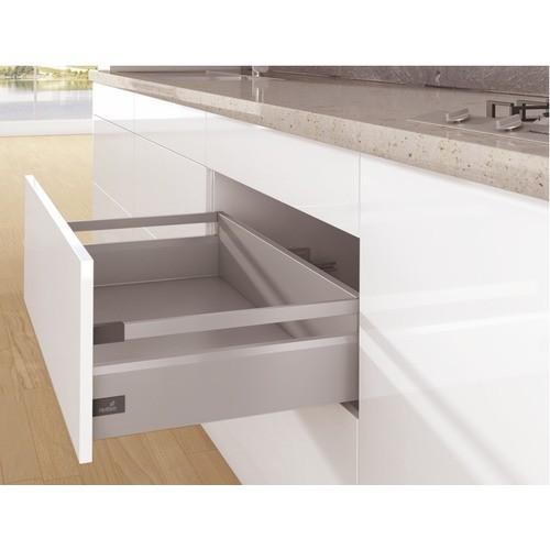 KIT TIROIR TRINGLES ARCITECH-H126MM-H186 MM- L450 MM-ARGENT HETTICH