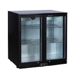L2G - BBD230 - meuble arriere de bar, skin plate, 0/+8°c gaz r600a, 2 p. Battantes vitrees, 4 clayettes - BBD230_0