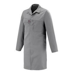 Lafont - Blouse de travail coton majoritaire AMBRE Gris Acier Taille L - L 3609705761154_0