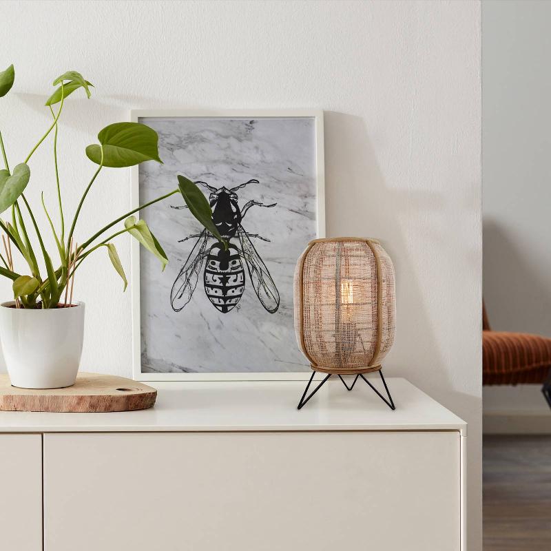 BRILLIANT LAMPE À POSER TANAH AVEC BAMBOU