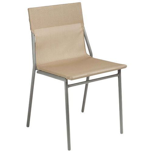 LOT DE 2 CHAISES HORIZON NOISETTE LAFUMA - LAFUMA MOBILIER